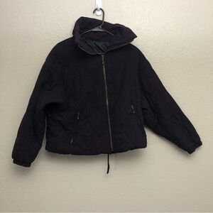Larry Levine Women’s Deep Purple Polyester Filled Quilted Heavy Jacket‎ Size XS